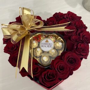 FLOWER BOX SERCE Z FERRERO ROCHER